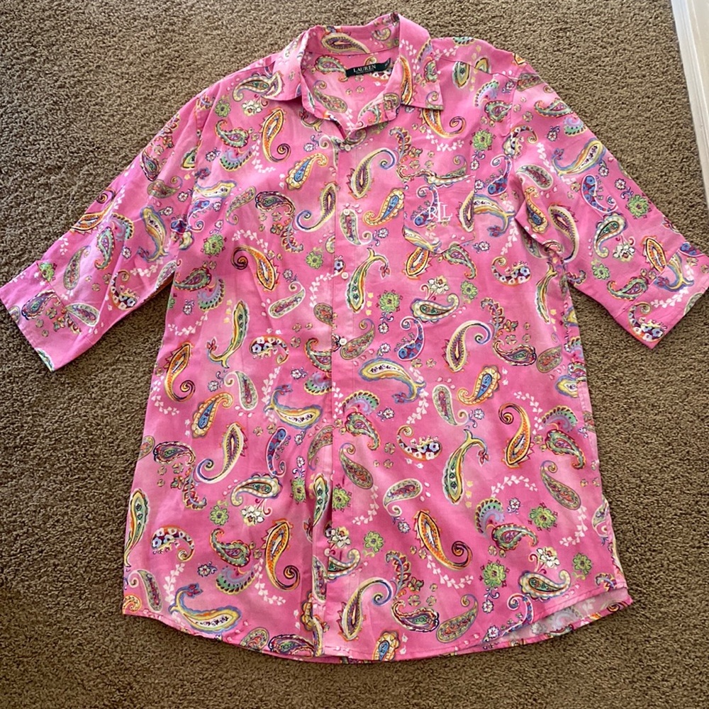 Pink Paisley Sleep Shirt - Women’s Intimates & Sleepwear